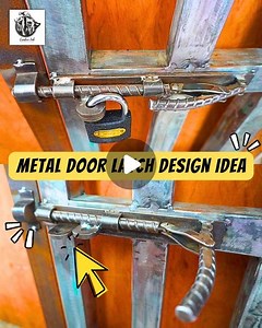 Creative Lab on Instagram: "Simple and Effective Homemade Door Latch - DIY Amazing Door Lock Idea - Metal Door Latch Design Idea . . 👉👉 DON'T FORGET TO LIKE --> SHARE --> COMMENT and FOLLOW MY Instagram: @admin.creativelab 👈👈 . . . . In today's video, we make a homemade door latch from metal. It is a tutorial for those who need to follow it. Our teams try to make it step by step to make it a simple and easy door lock that you can watch. If you want to make it, you can follow or create more. 