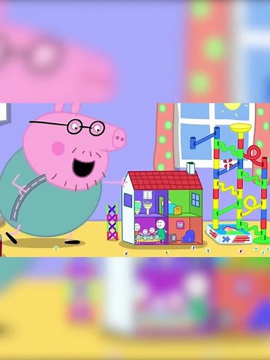 Daddy Pig Builds the BIGGEST Marble Run! 🐷🔮 Peppa Pig Shorts