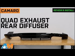 2016-2024 Camaro Quad Exhaust Rear Diffuser Review & Install