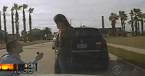 A police officer's unique proposal caught on dash cam