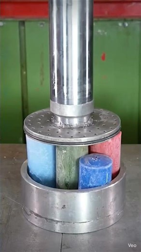 “Candle vs Hydraulic Press 🕯️💥 Satisfying Melt & Crush ASMR (You Won’t Look Away!)”