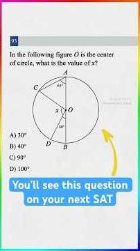 You'll see this question on your next SAT..
