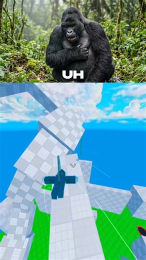 Gorilla🦍 is not so loud today🙃 . . . . Gorilla🦍 play monkey bomb tag part 9 in #roblox #robloxfyp