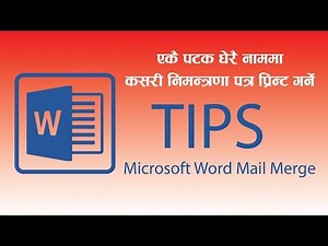 Youtube mail merge labels word 2010