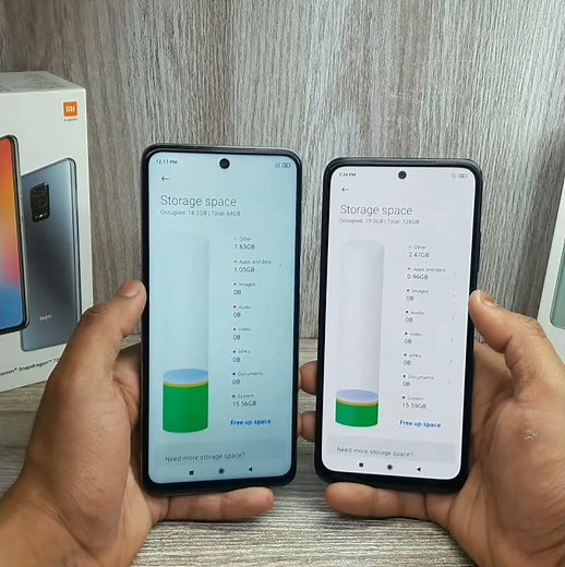 Redmi Note 10 vs Redmi Note 9 Pro - Storage #Shorts