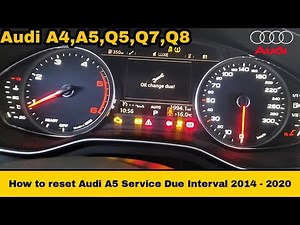 Wie setzt man die Serviceanzeige beim Audi A5 zurück?