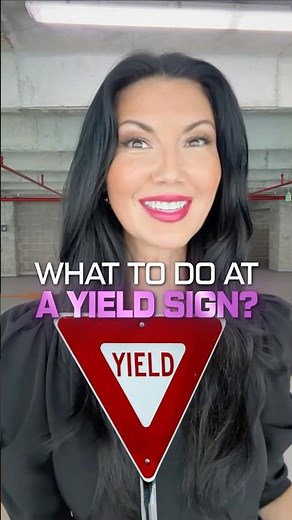 What should you do when approaching a yield sign? 🤓☺️
