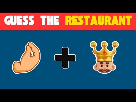Guess The Restaurant By Emoji