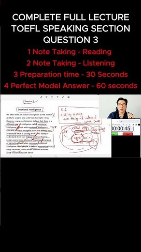 [PREVIEW] COMPLETE FULL LECTURE - TOEFL SPEAKING SECTION Q3 - COMPLETE TOEFL iBT FULL TEST #1 - Q3