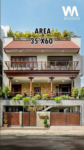Epic 35' X 60' House | Devamshi Residence |#shorts #whyarch #architecture #homedesign