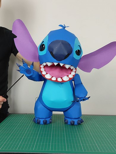 Aloha to Stitch: My Latest Paper Puppet Creation