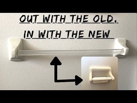 How To Remove Old Bathroom Ceramics: Towel Bar & Toilet Paper Holder