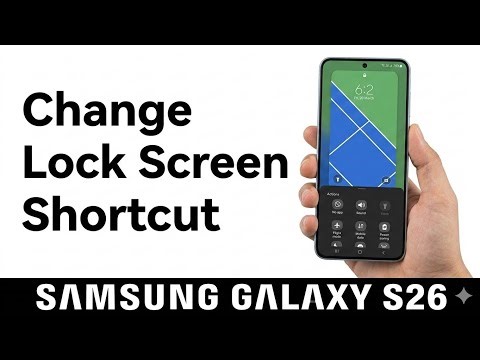 Samsung Galaxy S26, S26+ & S26 Ultra | How to Change Lock Screen Shortcuts on Samsung Galaxy S26