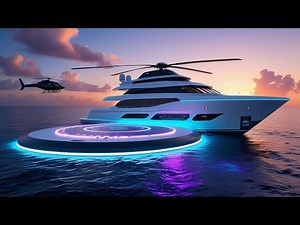 World’s First Yacht That Transforms Into a Helicopter Pad 🚁✨ | Futuristic Luxury Design