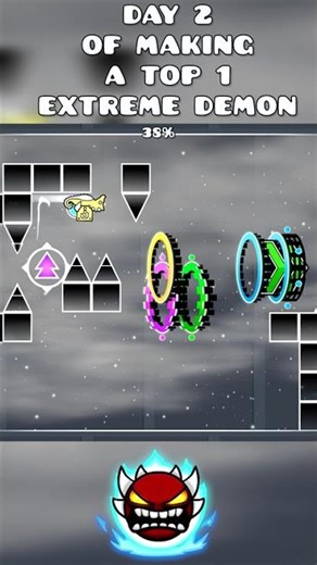 day 2 of making a top 1 extreme demon #geometrydash #gd #grief #ts2 #secretway #brainrot