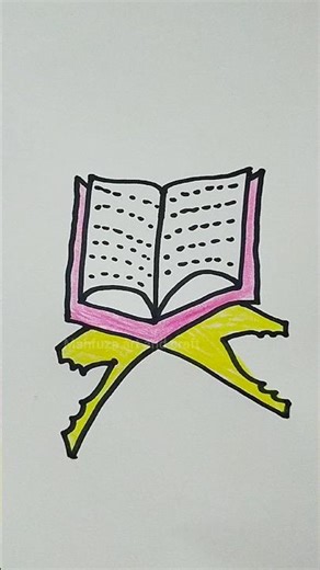 Quran drawing kara 💛💞#quran #drawing #art #shorts