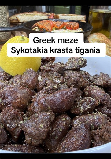 Greek traditional Sykotakia Krasta Tigania — tender chicken livers gently simmered in wine, a beloved meze found across Greece. Today, I’m sharing the way my yiayia and my mother always prepared it — simple, soulful, and full of tradition. Follow along for more authentic Greek recipes, and don’t forget to explore my newest Greek cookbook filled with our treasured family dishes. You’ll find the full recipe at the link in my bio. 🇬🇷🍷 . #eatlikegreekwithjulie #sikotakiatigania #greekmeze#greeksi