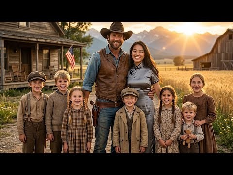 Giant Cowboy Bought the Barren Chinese Widow for $1 — 8 Years Later, She Gave Him 7 Children