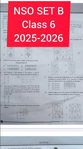 SOF NSO SET B CLASS 6 2025-2026