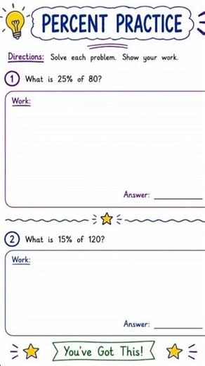Only 10% Can Solve This Percent Problem! #percentages #percentpractice #middleschoolmath