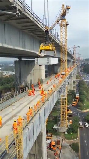 Building a Giant Concrete Bridge | Heavy Lift Construction Site #engineering #construction