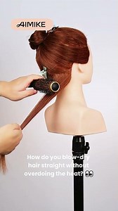 How to Blow-Dry Hair Straight Without Overdoing the Heat