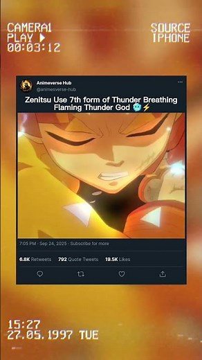 Zenitsu Use Thunder 7th form of Thunder Breathing ⚡☠️ #Zenitsu #ThunderBreathing #DemonSlayer #Anime