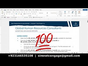New Perspectives Access 365/2021 | Module 7: SAM Project 1a | Global Human Resources #accessmodule7