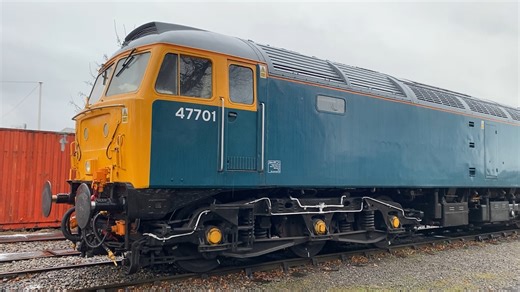 7.6K views · 204 reactions | Class 47 No.47701 sits in the rain at...