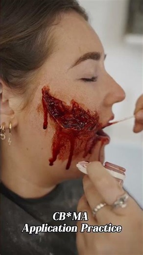 First Silicone Prosthetics Application#makeupacademy #makeupschool