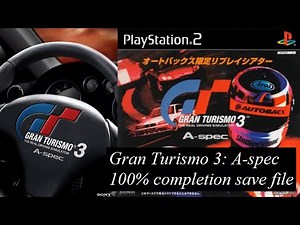Gran Turismo 3 (PAL) 100% save file PCSX2