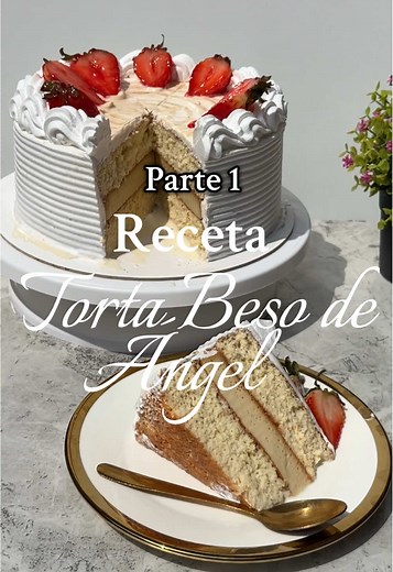 🖤✨Torta Beso de Ángel: clásica, delicada y perfecta para venta o comer en casita 🤍🎂✨ Ingredientes: 🖤BIZCOCHUELO🖤 *Harina 120 gr *Maicena 30 gr *Azucar blanca 140 gr *Huevos 5 unidades tamaño M *Escencia de vainilla 1 cdta *Miel 1cda *Polvo de hornar 1/2 cdta *Sal 1 pizca 🖤CREMA VOLTEADA🖤 *Huevos 4 unidades tamaño M *Leche condensada 280 gr *Leche evaporada 280 gr *Escencia de vainilla 1 cdta *Licor ron o whisky 1 tapita Caramelo: 80 gr de azucar 1 cda de agua 🖤TRES LECHES🖤 *Leche evapor
