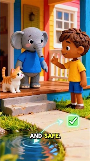 Flood Safety #clay #animation #claymation #kids #learning #education #educational #elephant