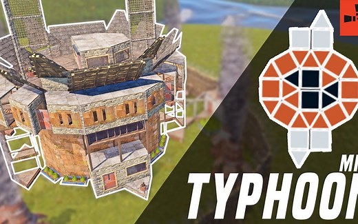 Rust-建筑教学 2x1 Peekdown 斜屋顶 隐藏物品库