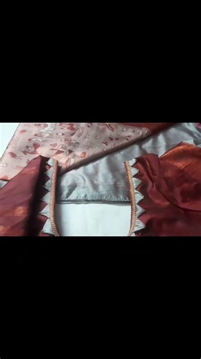 Stylish Silk Blouse Design | Modern Neckline Pattern ‪@ManiCreations.001‬