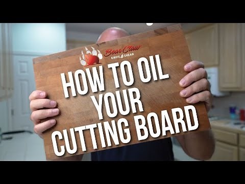 How to oil your cutting board