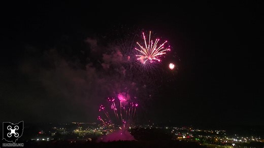The Saturday night fireworks show at the Pro Football HOF Festival Balloon Classic!!! Enjoy the show folks!!! DRONE OHIO IS ALWAYS HAVING FUN!!! | DRONE OHIO