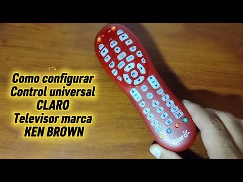 Code for KEN BROWN brand TV. CLARO universal remote control.