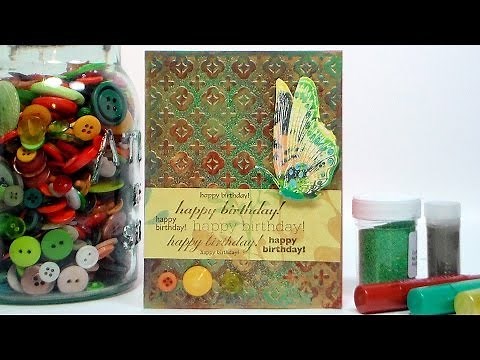 Inked Double Embossing {faux copper} technique