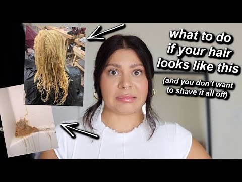 HOW TO REPAIR EXTREMELY DAMAGED GUMMY HAIR THAT'S FALLING OUT | PRO HAIRSTYLIST ADVICE