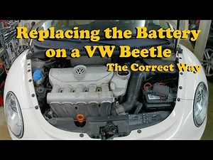 Replacing the Battery on a VW Beetle #newbeetle #vwbeetle