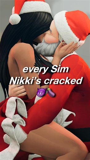 solita sims on Instagram: "Nikki cracks Santa Claus next in my newest Patre•n video! (solitasims) 🎅🏻🍆 #TheSims4 have any of your Sims cracked any of these Sims? or maybe Trashley, the Tragic Clown, etc? 😏 #Sims4 #Sims4WickedWhims #solitasims"