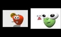 Mix of 2 videos from youtube : VeggieTales Theme Song (1994) (HQ)