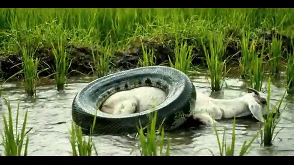 Giant Anaconda vs. Goat: A Terrifying Fight for Survival in the Wild