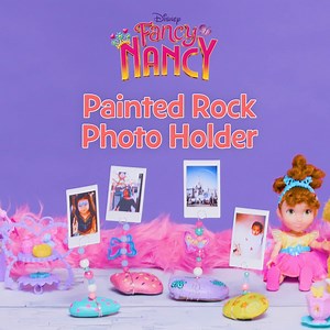 5.8K views · 105 reactions | Fancy Nancy says the best way to treasure your favorite photos is to put them on display! Follow these easy instructions to create your own Painted Rock Photo Holder for a fun weekend activity with your family 栗 | Disney Jr. | Facebook