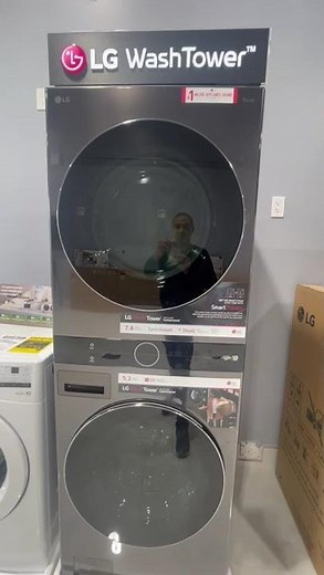 LG WashTower Washer & Dryer Stackable Laundry for Space Save by HomeTech TV & Appliances 4165649572