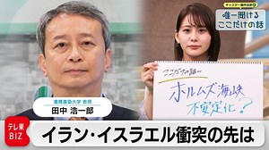 「イラン・イスラエル報復合戦のゆくえ」　田中浩一郎（慶應義塾大学　教授）【藤井由依の唯一聞けるここだけの話】｜日経サタデー ニュースの疑問|テレ東BIZ