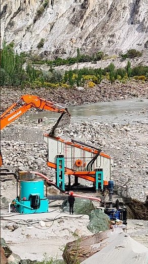 💰 Gold Extraction from Mountain Soil 😱 #goldmining #machinery