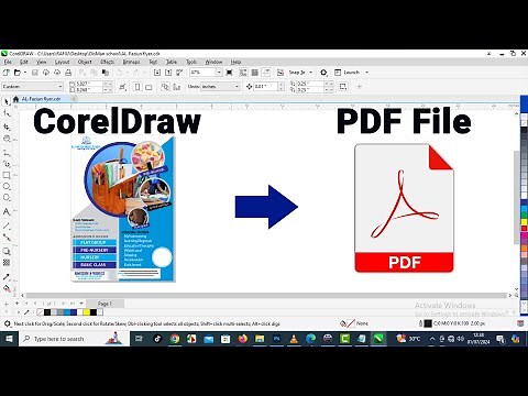 How To Convert corelDraw file to PDF without any Hassle!!