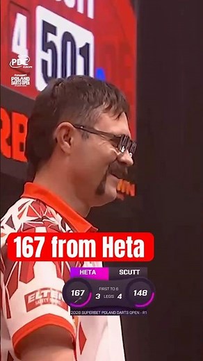 Damo takes out 167! 🎯Nevertheless, he couldn’t get over the line in his loss to Connor Scutt (6-4).
